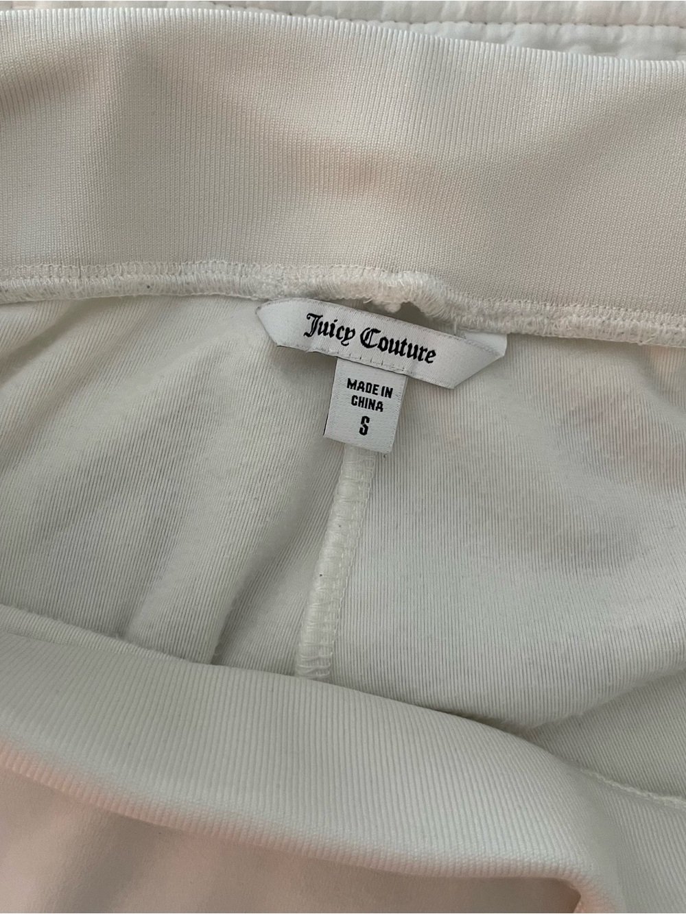 Juicy Couture White Y2K Pants Gold 'Bride' Rhinestones - Picture 6 of 8